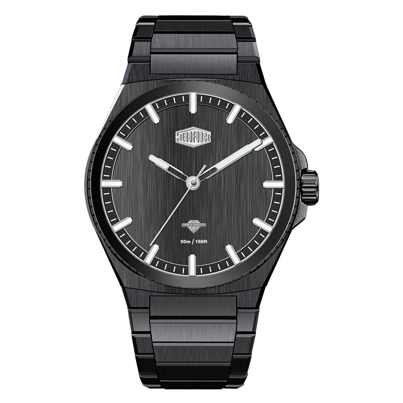 HeroForce 5063 - Men's Luxury Analog Watch – Stainless Steel Bracelet, Sapphire Crystal Display