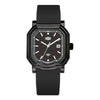 HeroForce 5051P – Men’s Square Business Watch with Multi-Faceted Bezel and Date