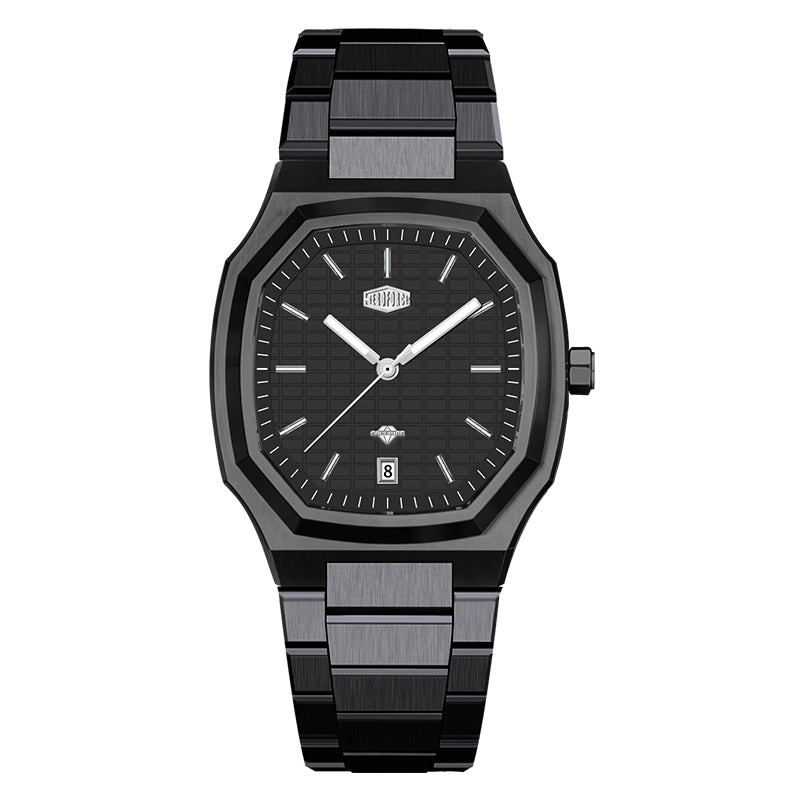 HeroForce 5076 - Modern Classic Geometric Stainless Steel Watch