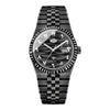 HeroForce 5036B - Ocean Wave – Arabic Dial Watch with Fluted Bezel
