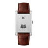 HeroForce 5035P – Jump-Hour Rectangle Watch with Embossed Leather Strap