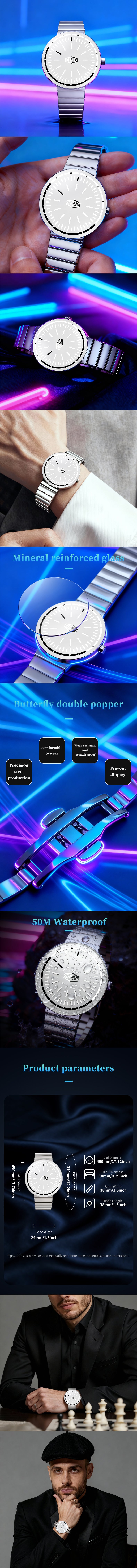 HeroForce 5003A - Midnight Cyber – Stainless Steel Watch detailed image