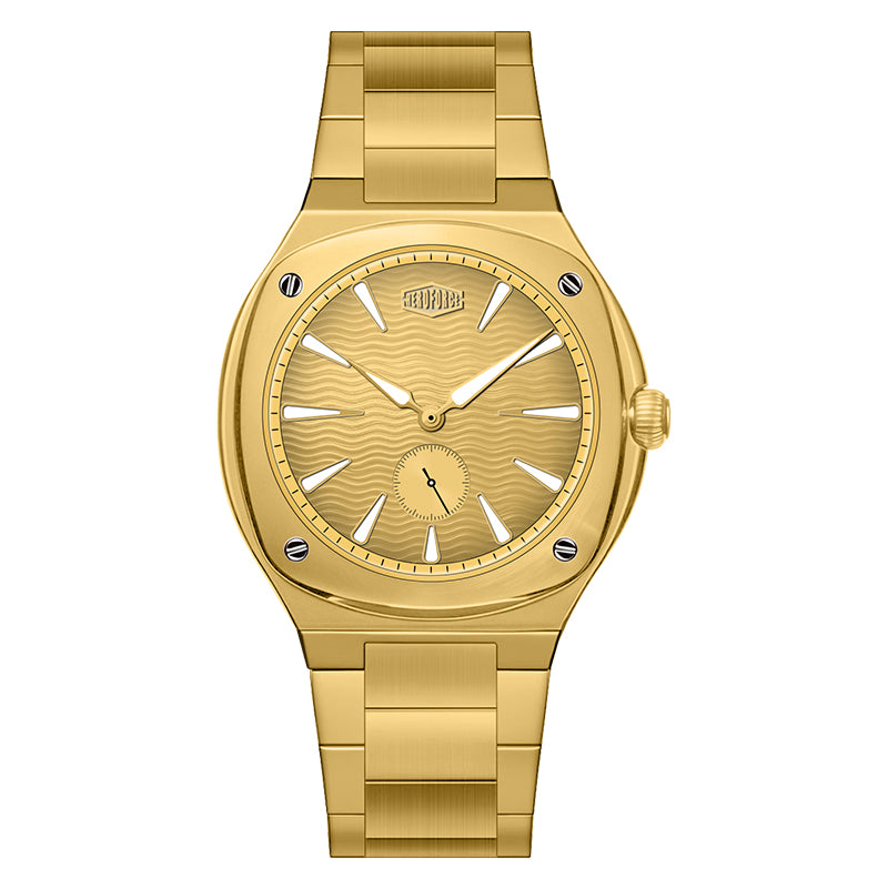 HeroForce 5075 - Men's Analog Watch – Integrated Stainless Steel Bracelet