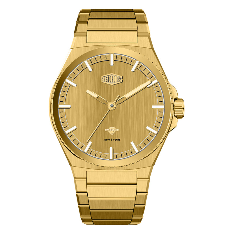 HeroForce 5063 - Men's Luxury Analog Watch – Stainless Steel Bracelet, Sapphire Crystal Display