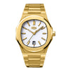 HeroForce 5046 – Luxury Analog Watch with Sunray Dial & Tapered Link Bracelet