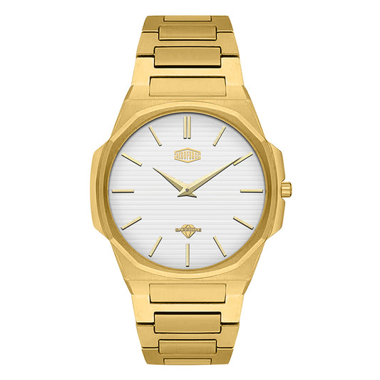 HeroForce 5037A – Luxury Octagonal Watch with Textured Dial