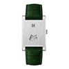 HeroForce 5035P – Jump-Hour Rectangle Watch with Embossed Leather Strap