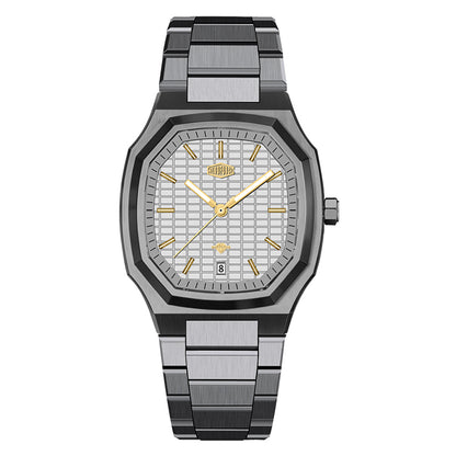 HeroForce 5076 - Modern Classic Geometric Stainless Steel Watch