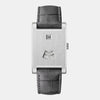HeroForce 5035P – Jump-Hour Rectangle Watch with Embossed Leather Strap