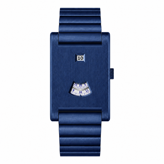 HeroForce 5035S – Jump-Hour Rectangle Watch with Integrated Cylindrical Bracelet