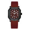 HeroForce 5051P – Men’s Square Business Watch with Multi-Faceted Bezel and Date