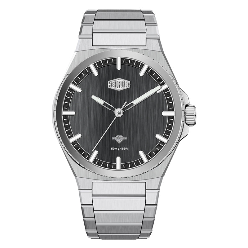 HeroForce 5063 - Men's Luxury Analog Watch – Stainless Steel Bracelet, Sapphire Crystal Display