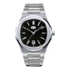 HeroForce 5046 – Luxury Analog Watch with Sunray Dial & Tapered Link Bracelet