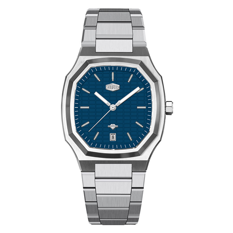 HeroForce 5076 - Modern Classic Geometric Stainless Steel Watch