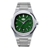 HeroForce 5046 – Luxury Analog Watch with Sunray Dial & Tapered Link Bracelet