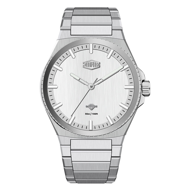 HeroForce 5063 - Men's Luxury Analog Watch – Stainless Steel Bracelet, Sapphire Crystal Display