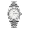 HeroForce 5083 – Luxury Analog Watch with Fluted Bezel & Sunburst Ripple Dial