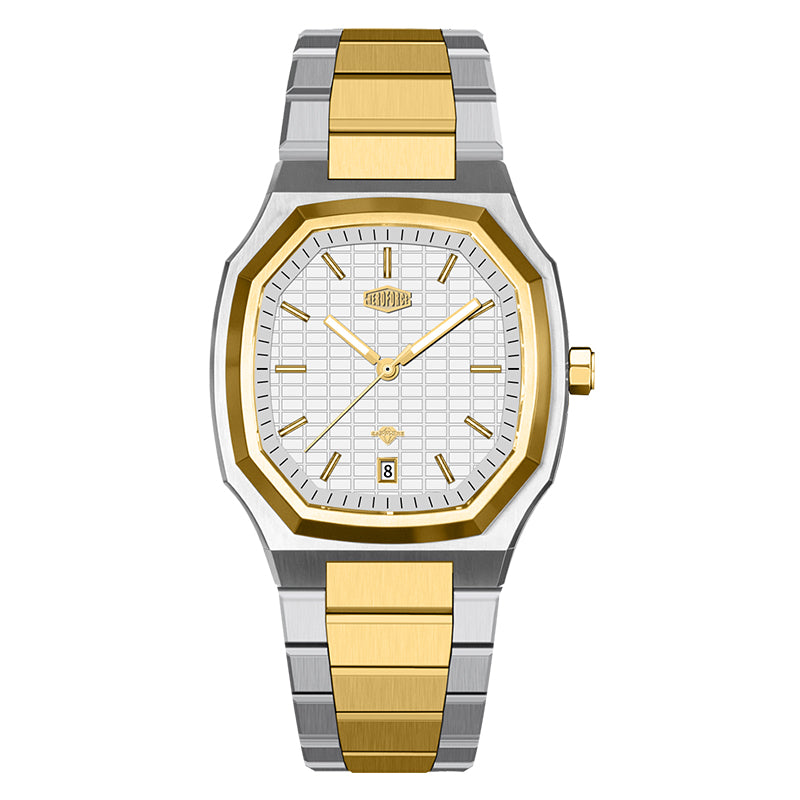 HeroForce 5076 - Modern Classic Geometric Stainless Steel Watch
