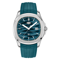 Teal -Silver