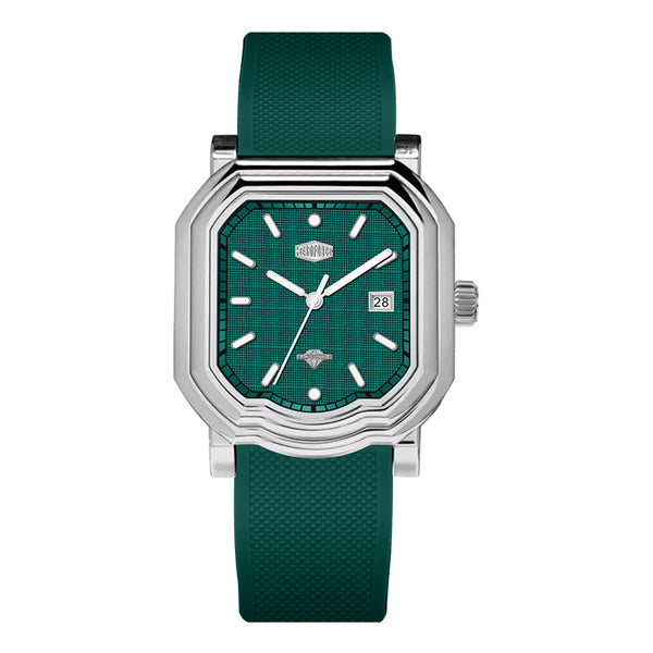 HeroForce 5051P – Men’s Square Business Watch with Multi-Faceted Bezel and Date