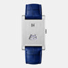 HeroForce 5035P – Jump-Hour Rectangle Watch with Embossed Leather Strap